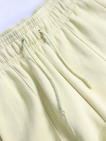 NIKE pin tack sweat pants mustard