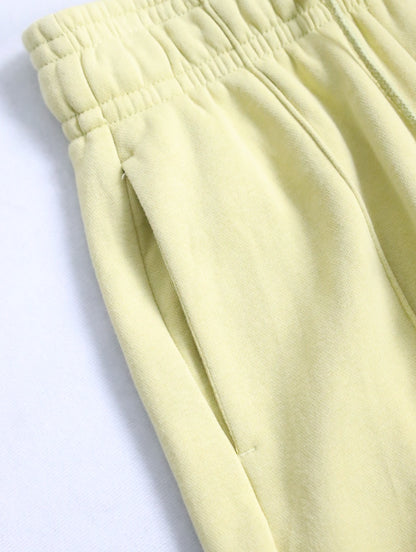 NIKE pin tack sweat pants mustard