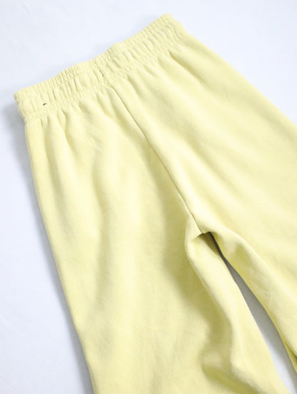 NIKE pin tack sweat pants mustard