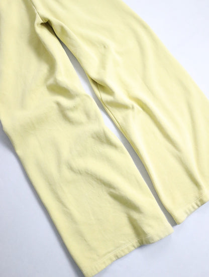 NIKE pin tack sweat pants mustard
