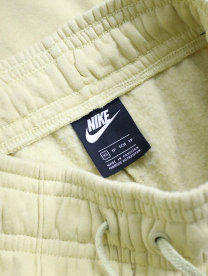 NIKE pin tack sweat pants mustard