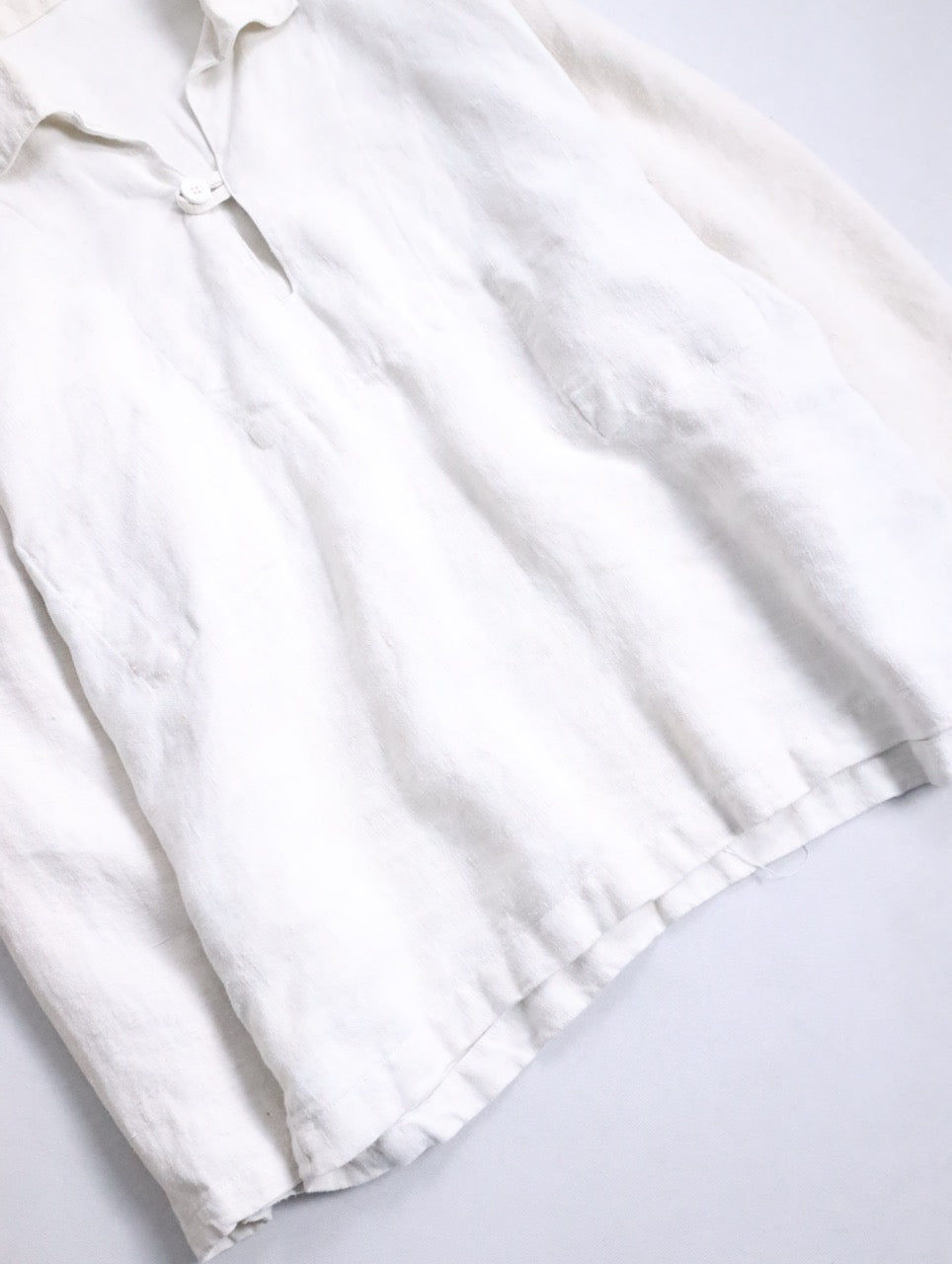 linen skipper pullover ivory