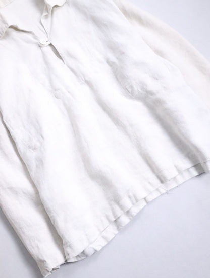 linen skipper pullover ivory