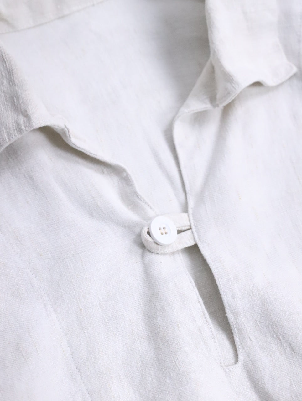 linen skipper pullover ivory