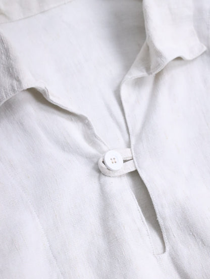 linen skipper pullover ivory