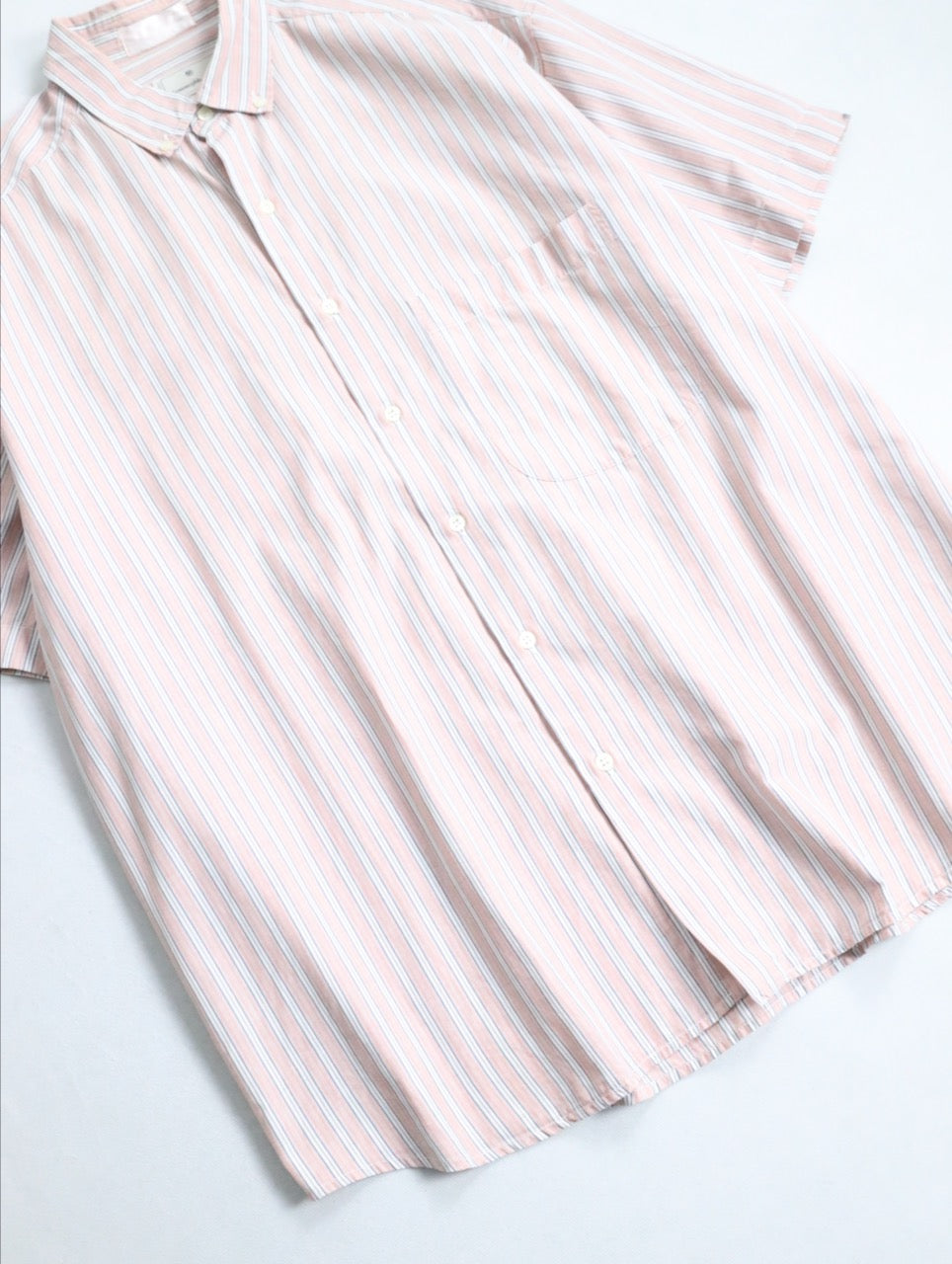 Ermenegildo Zegna s/s stripe shirt pink-white-blue-black