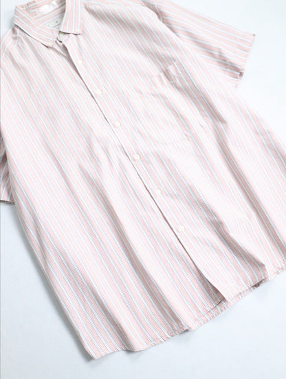 Ermenegildo Zegna s/s stripe shirt pink-white-blue-black