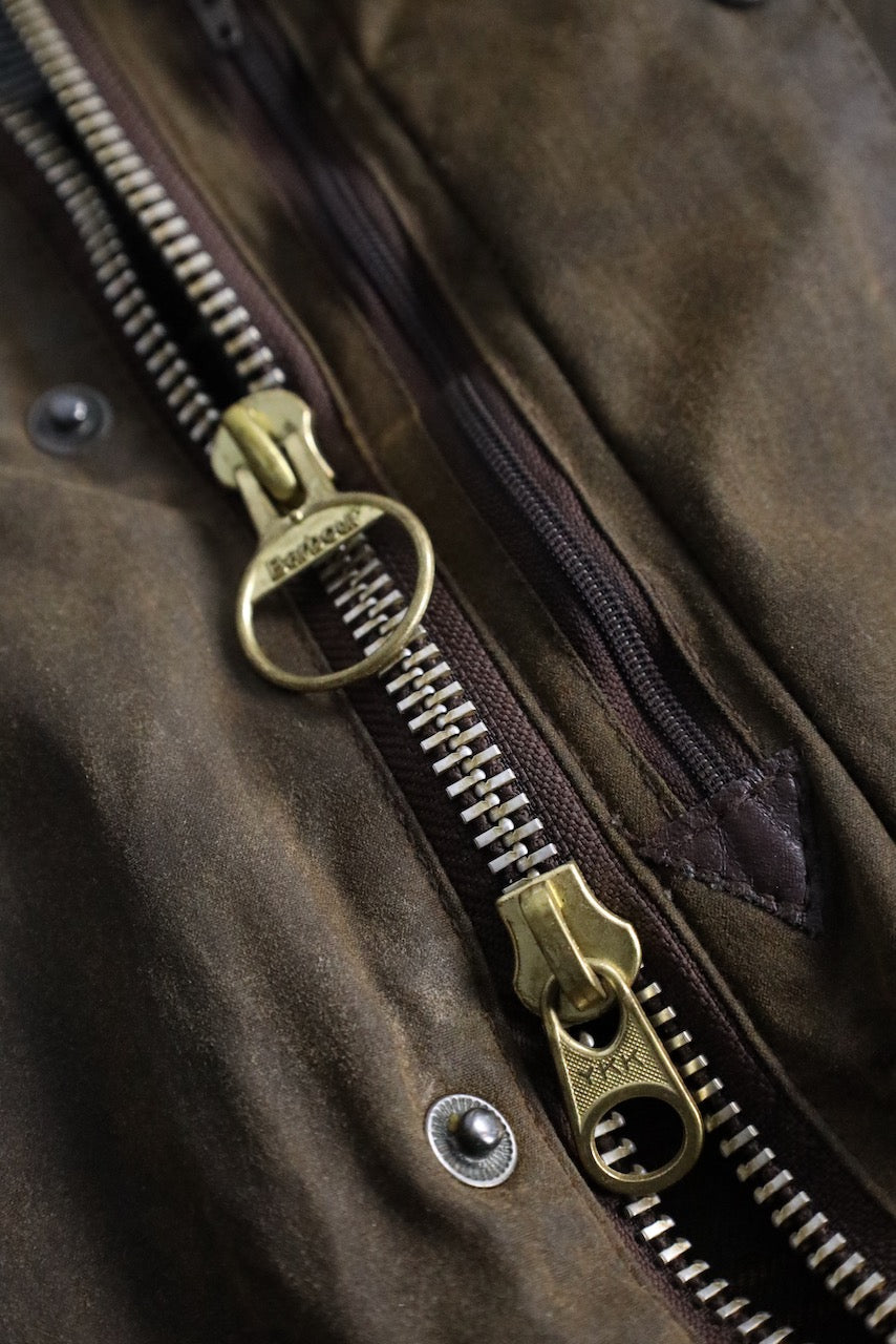 Barbour northumbria oild coat brown