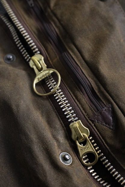 Barbour northumbria oild coat brown