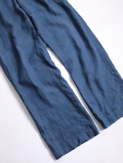 J.CREW linen straight pants navy
