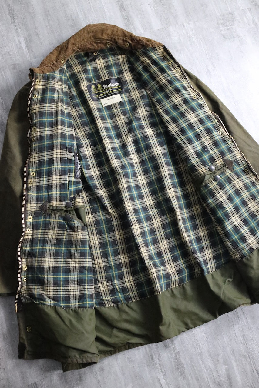 Barbour beaufort oiled jacket khaki