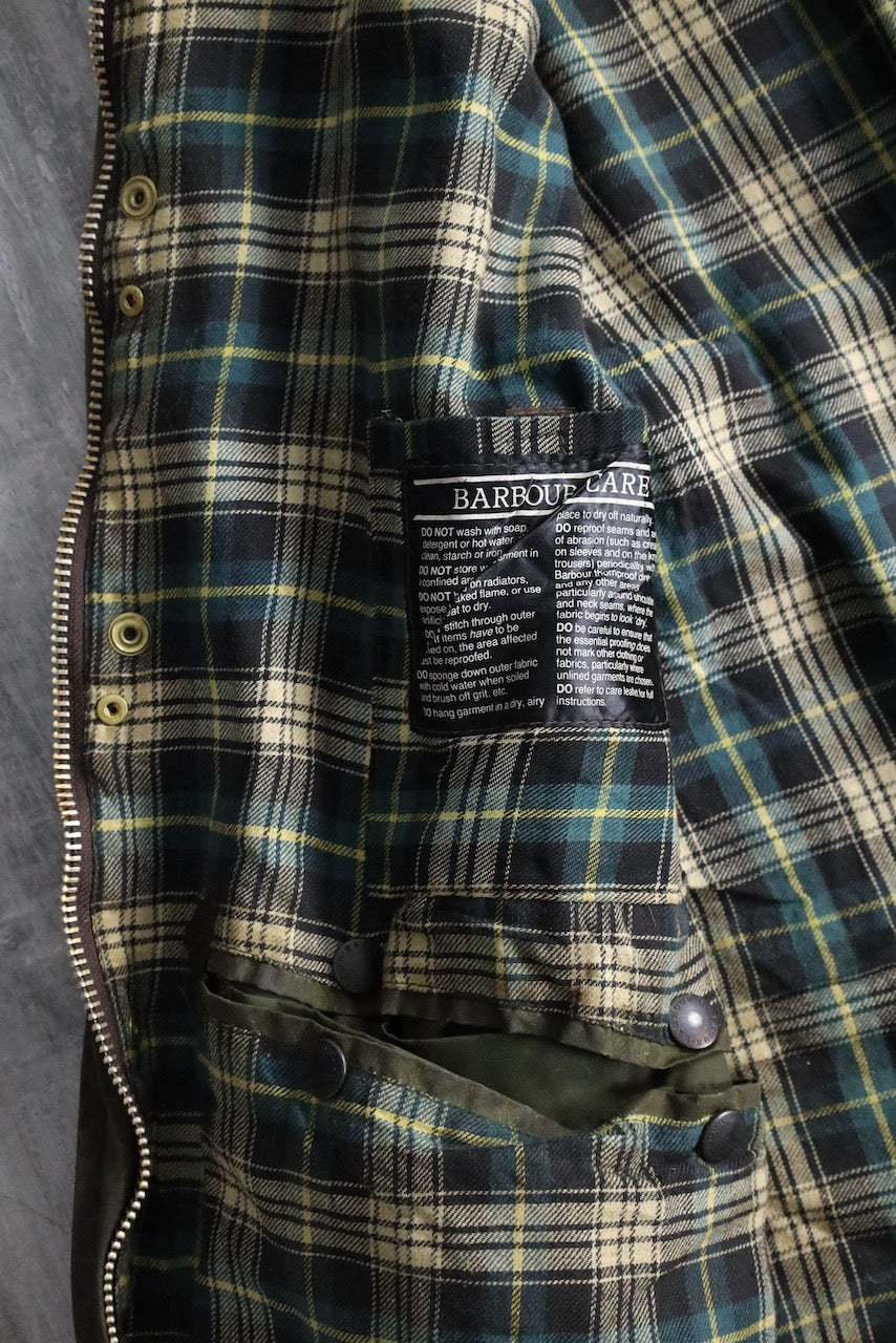 Barbour beaufort oiled jacket khaki