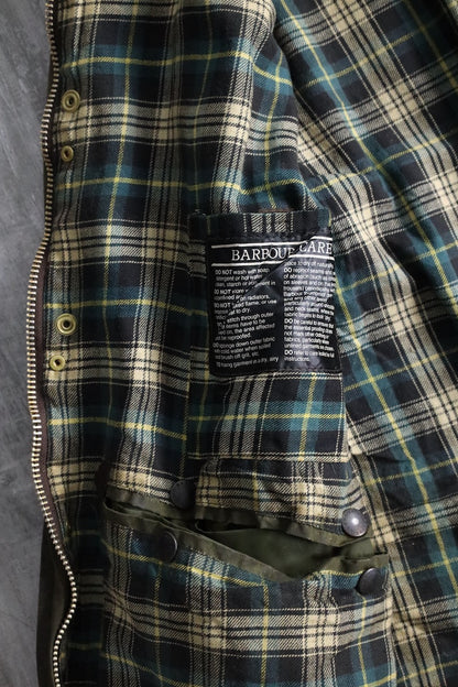 Barbour beaufort oiled jacket khaki