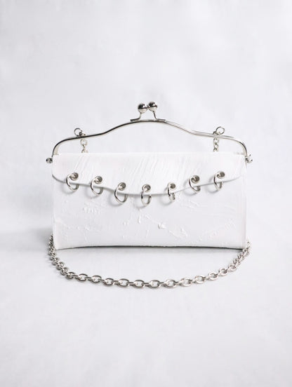 kagari yusuke chatelaine bag white