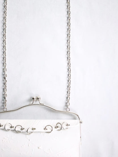kagari yusuke chatelaine bag white