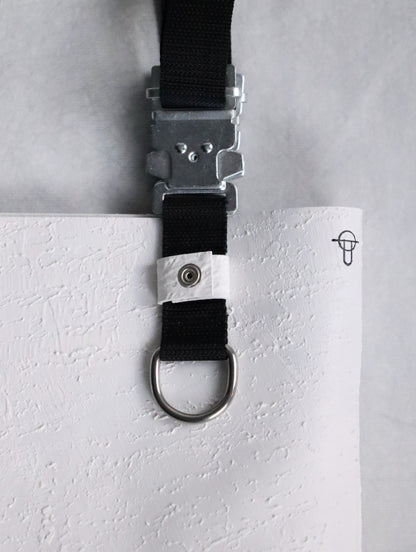 kagari yusuke webbing strap tote bag white