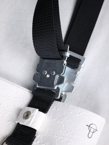 kagari yusuke webbing strap tote bag white