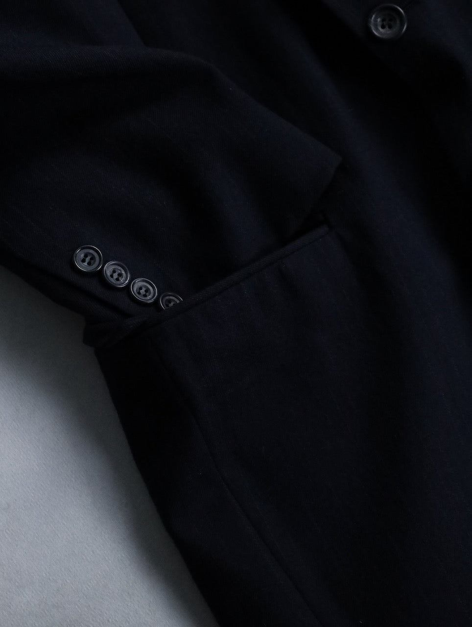 GEFOFFREY BEENE stripe tailred jacket 2B navy
