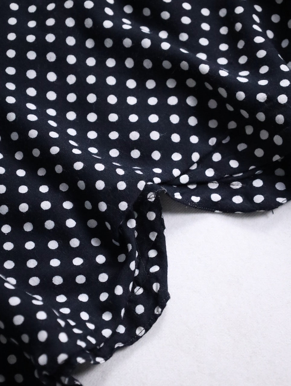 90s patch dolman sleeve dot jacket black-white