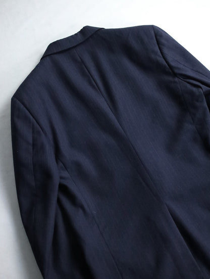GEFOFFREY BEENE stripe tailred jacket 2B navy