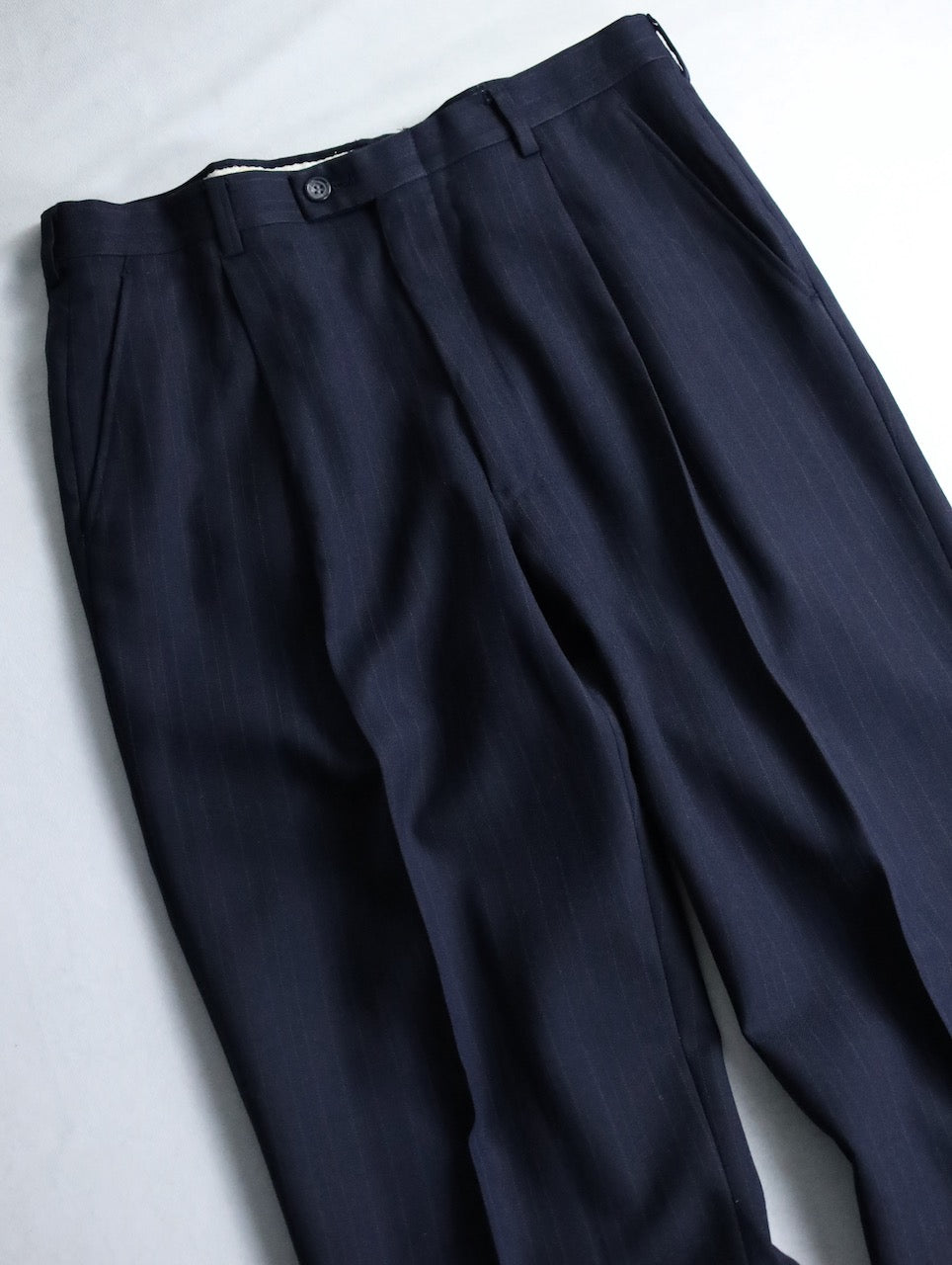 GEFOFFREY BEENE stripe tailred jacket 2B navy