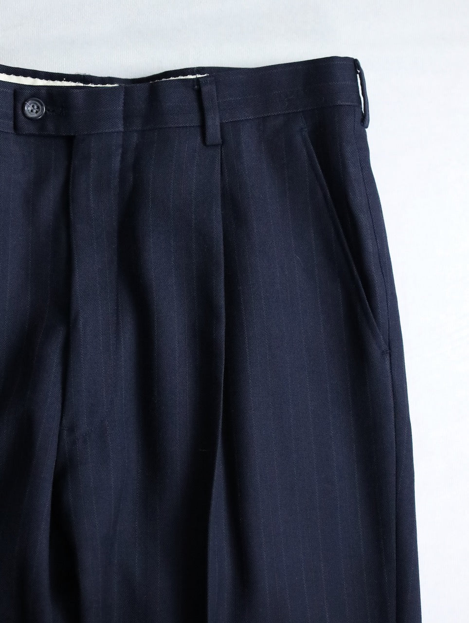 GEFOFFREY BEENE stripe tailred jacket 2B navy