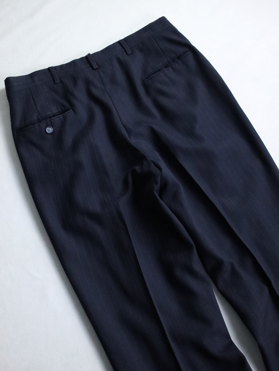 GEFOFFREY BEENE stripe tailred jacket 2B navy