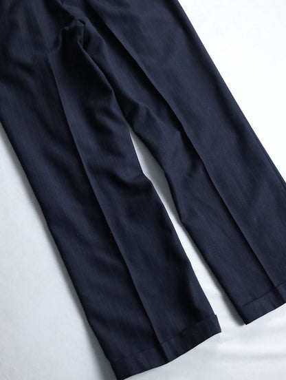 GEFOFFREY BEENE stripe tailred jacket 2B navy