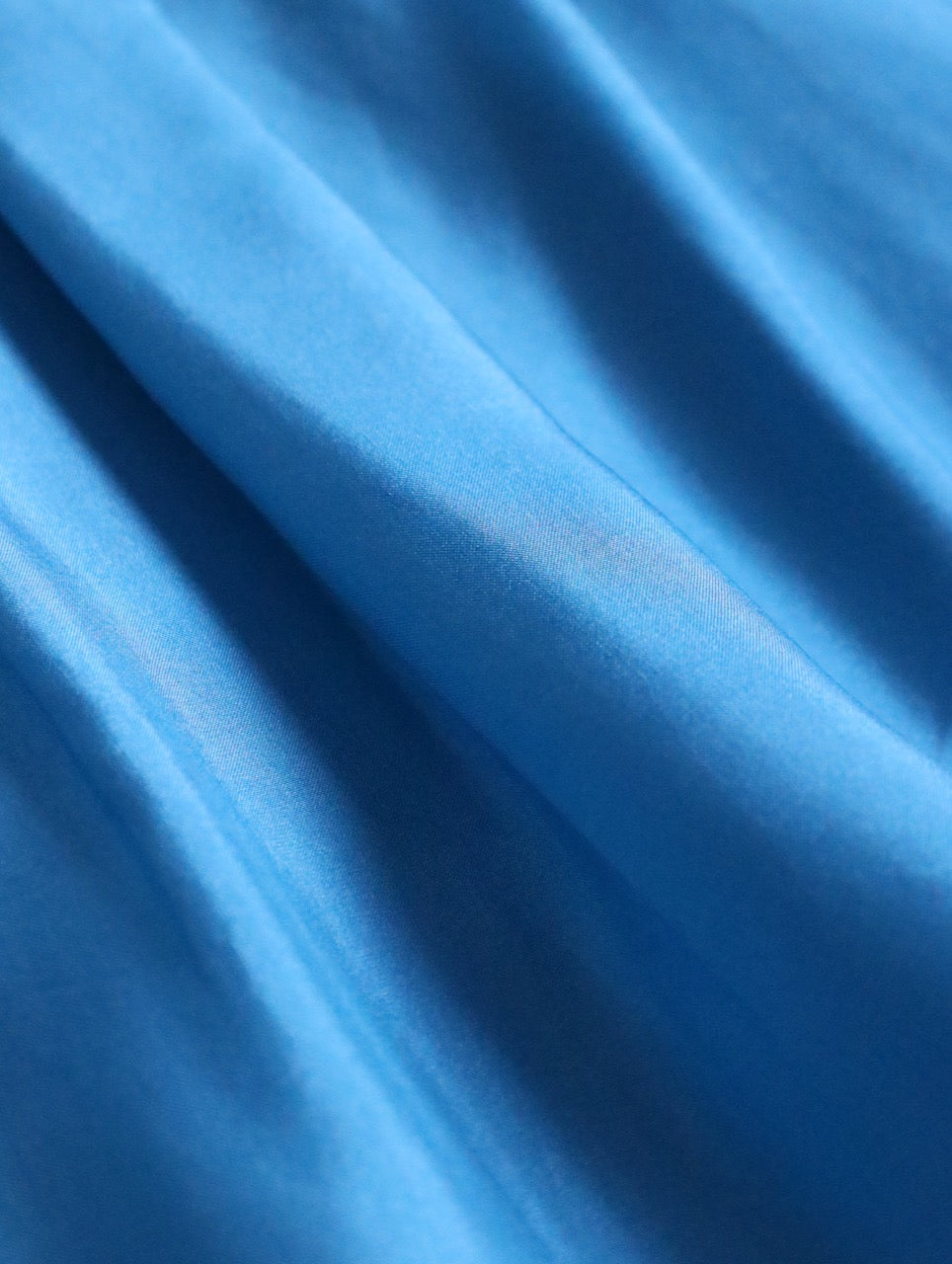 pintuck silk shirt turquoiseblue