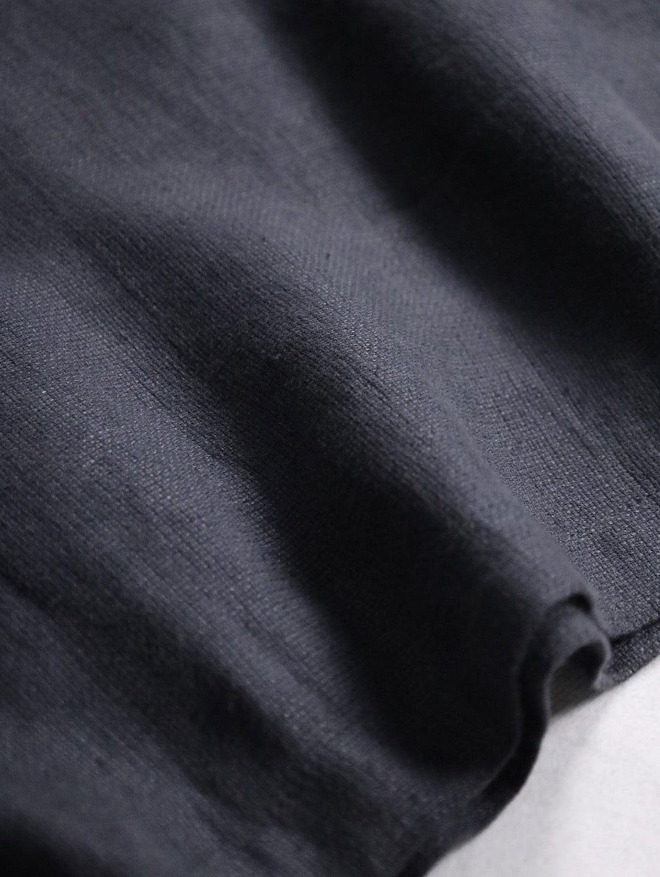 EMPORIO ARMANI linen skipper shirt gray