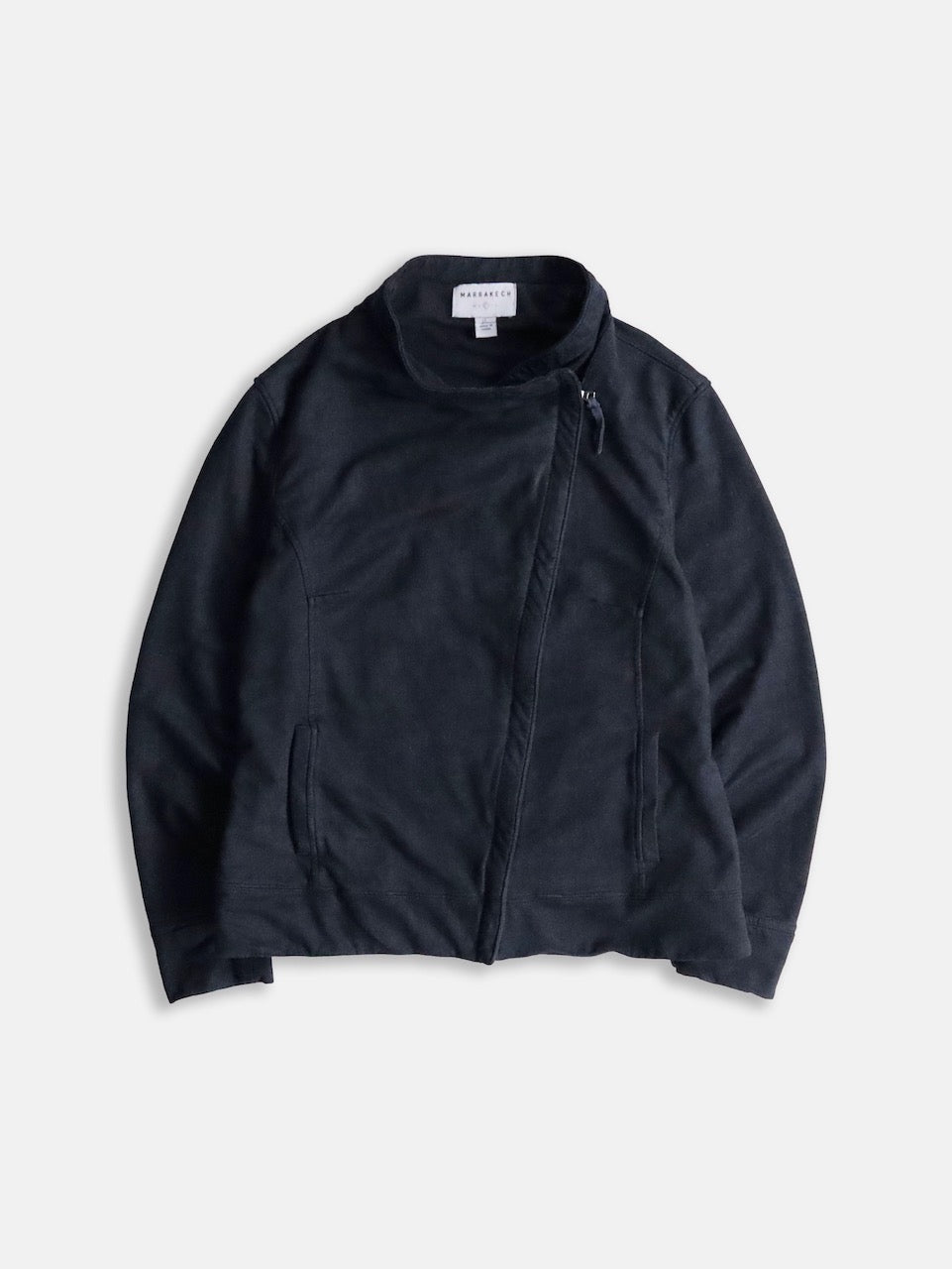 single sweat treated jacket black