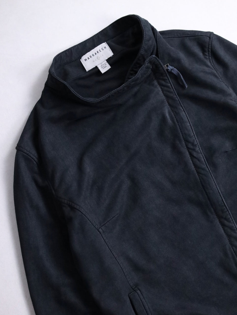 single sweat treated jacket black