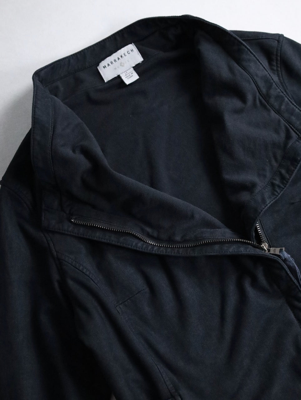 single sweat treated jacket black