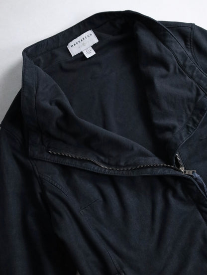 single sweat treated jacket black