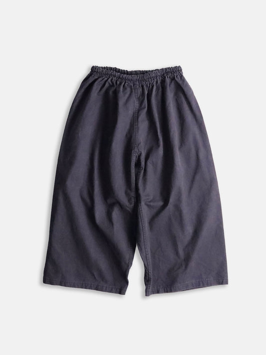 easy cotton sarrouel pants black