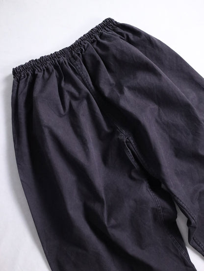 easy cotton sarrouel pants black