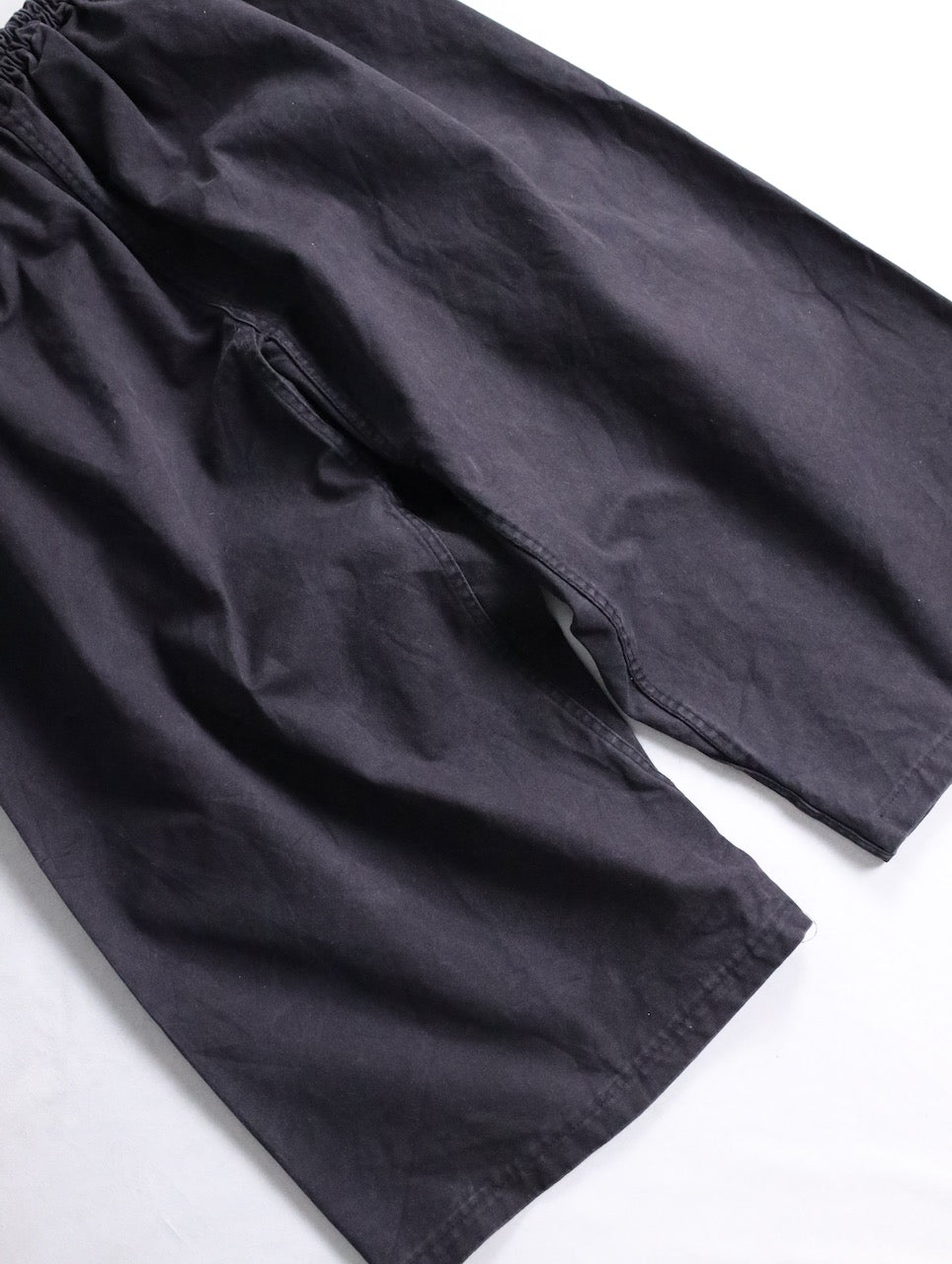 easy cotton sarrouel pants black