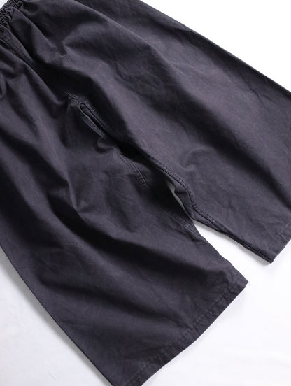 easy cotton sarrouel pants black
