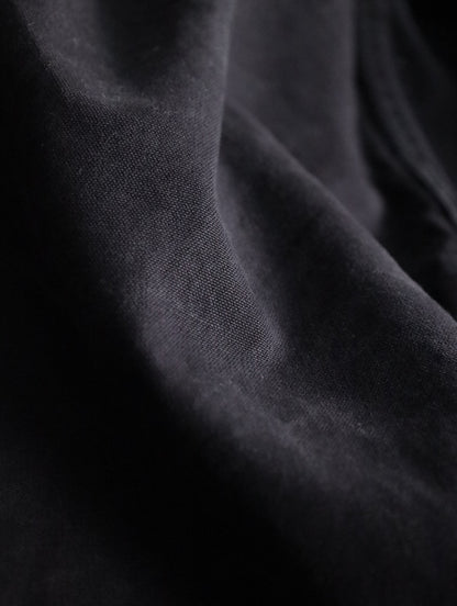 easy cotton sarrouel pants black
