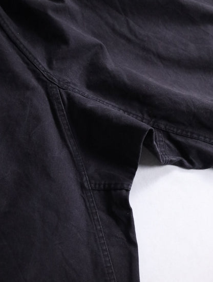 easy cotton sarrouel pants black