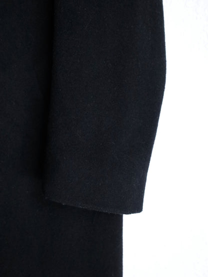 LAUREN RALPH LAUREN lamb wool long coat black