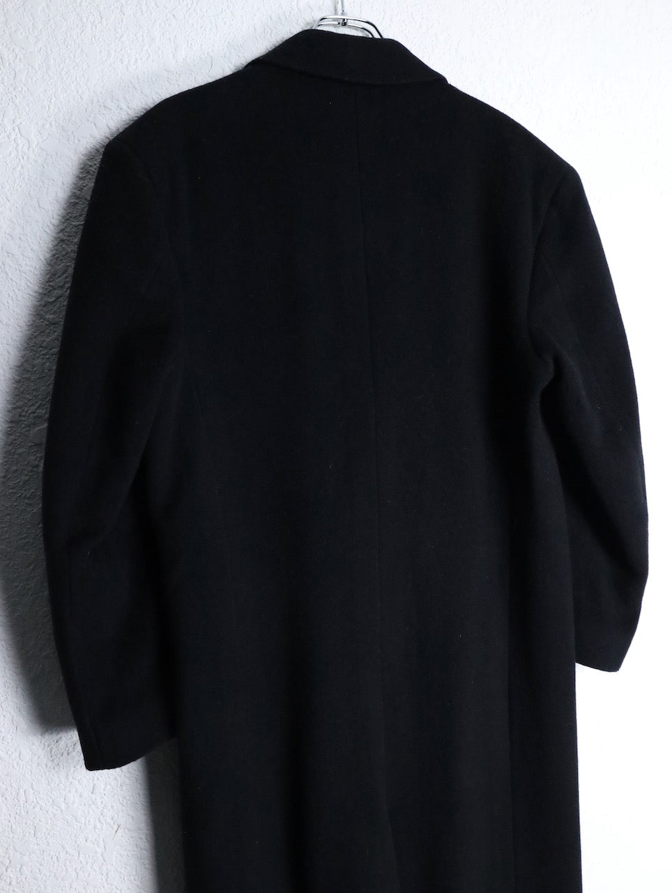 LAUREN RALPH LAUREN lamb wool long coat black