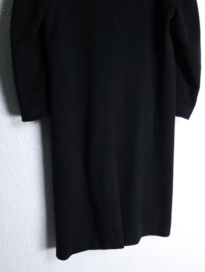 LAUREN RALPH LAUREN lamb wool long coat black