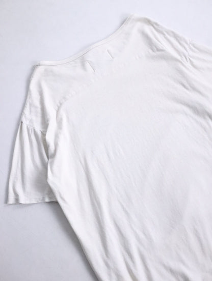 90s JUVENILE HALL ROLLCALL 1266 fringe t-shirt whitesmoke