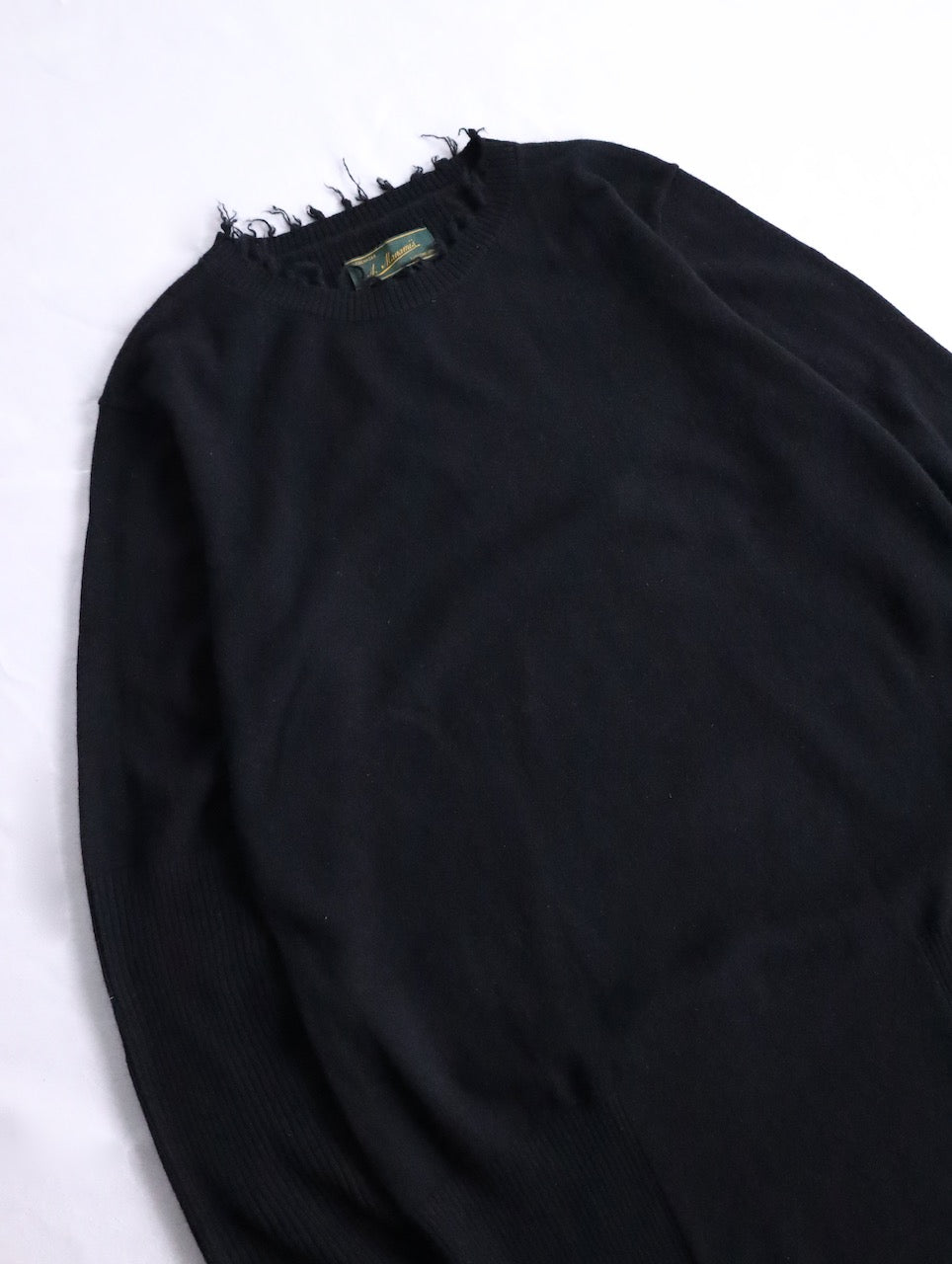 Aleksandr Manamis cashmere high rib raw sweater