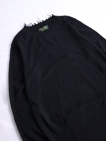 Aleksandr Manamis cashmere high rib raw sweater