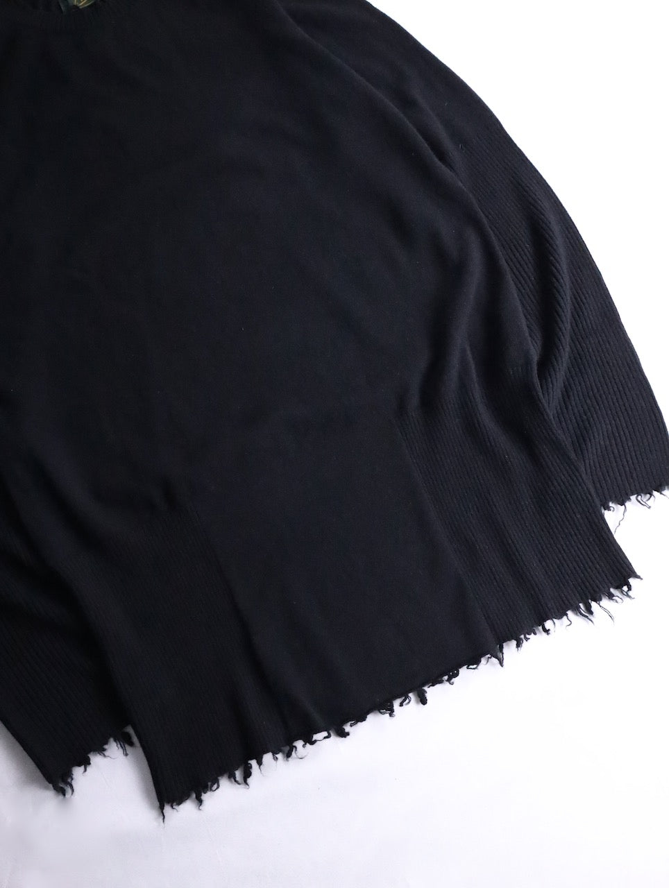Aleksandr Manamis cashmere high rib raw sweater