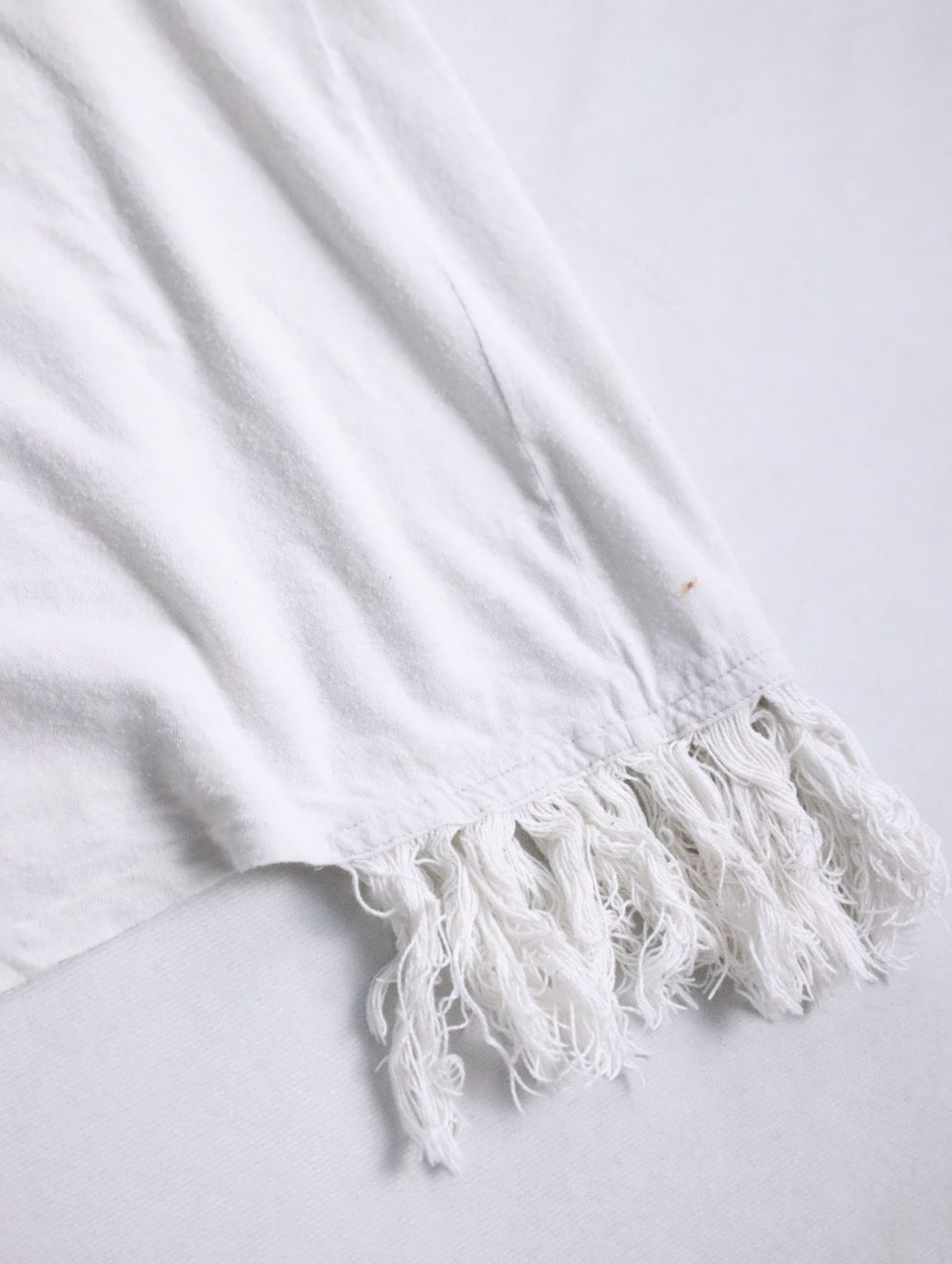 90s JUVENILE HALL ROLLCALL 1266 fringe t-shirt whitesmoke