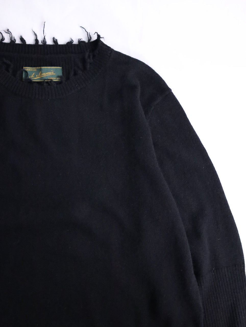 Aleksandr Manamis cashmere high rib raw sweater
