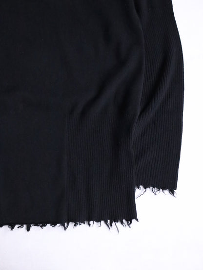 Aleksandr Manamis cashmere high rib raw sweater